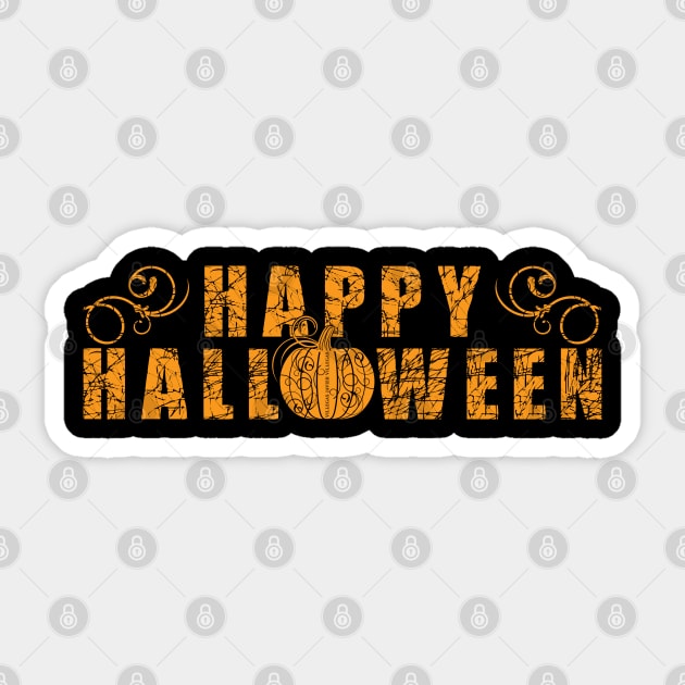 Happy Halloween Sticker by vjvgraphiks